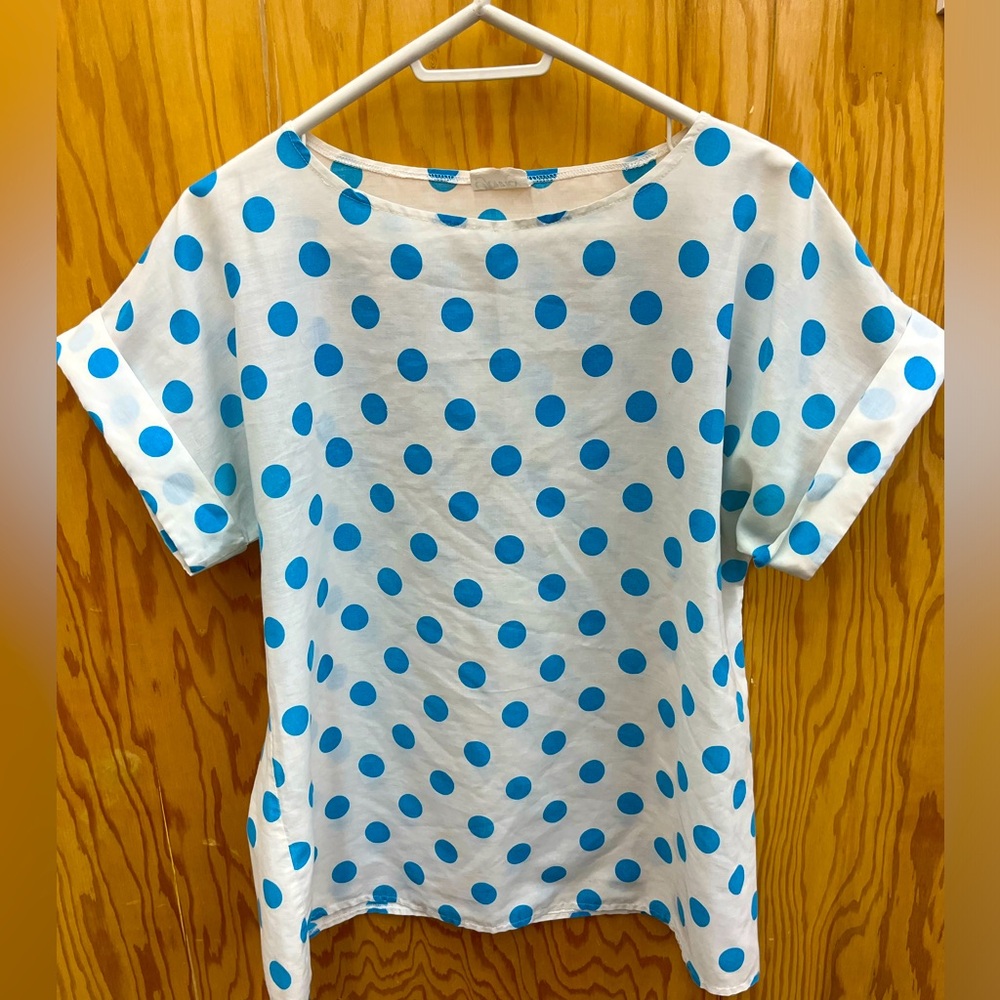 Vintage polka dot top